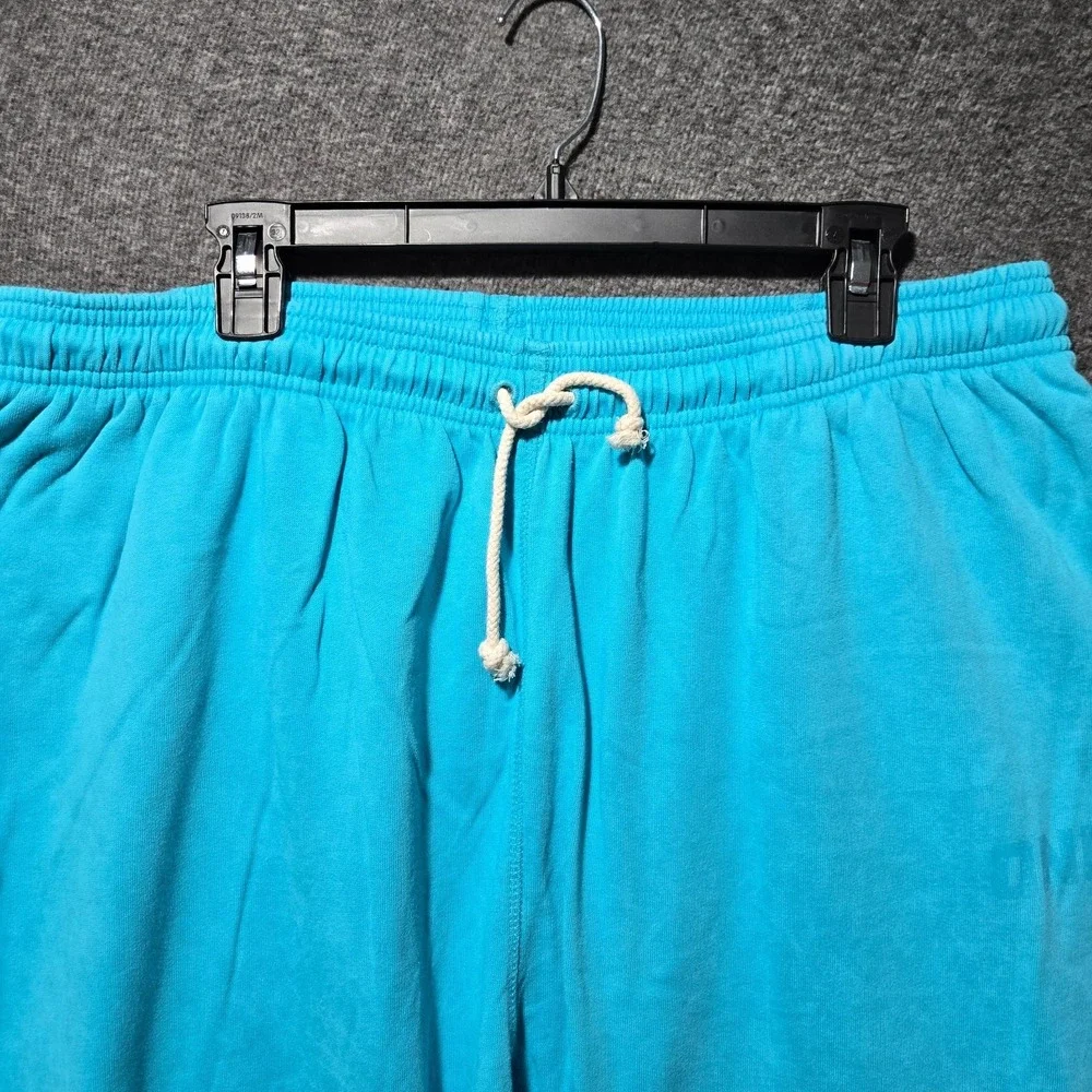 Oner Active Raw Wide Leg Joggers Aqua Blue Sz 2XL XXL Drawstring NWT